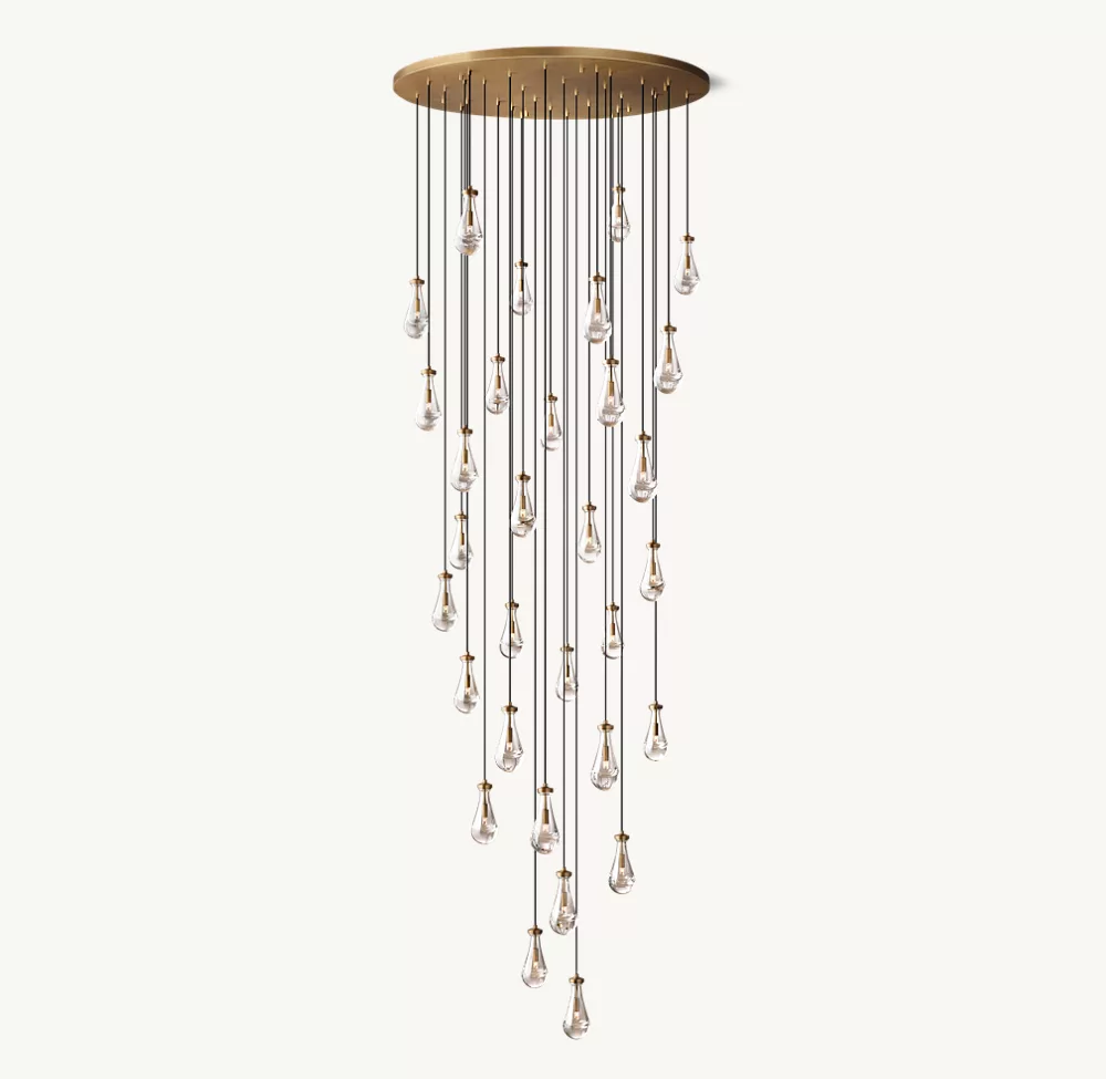 RAIN ROUND CHANDELIER 60