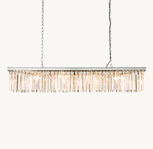 RHYS RECTANGULAR CHANDELIER 60