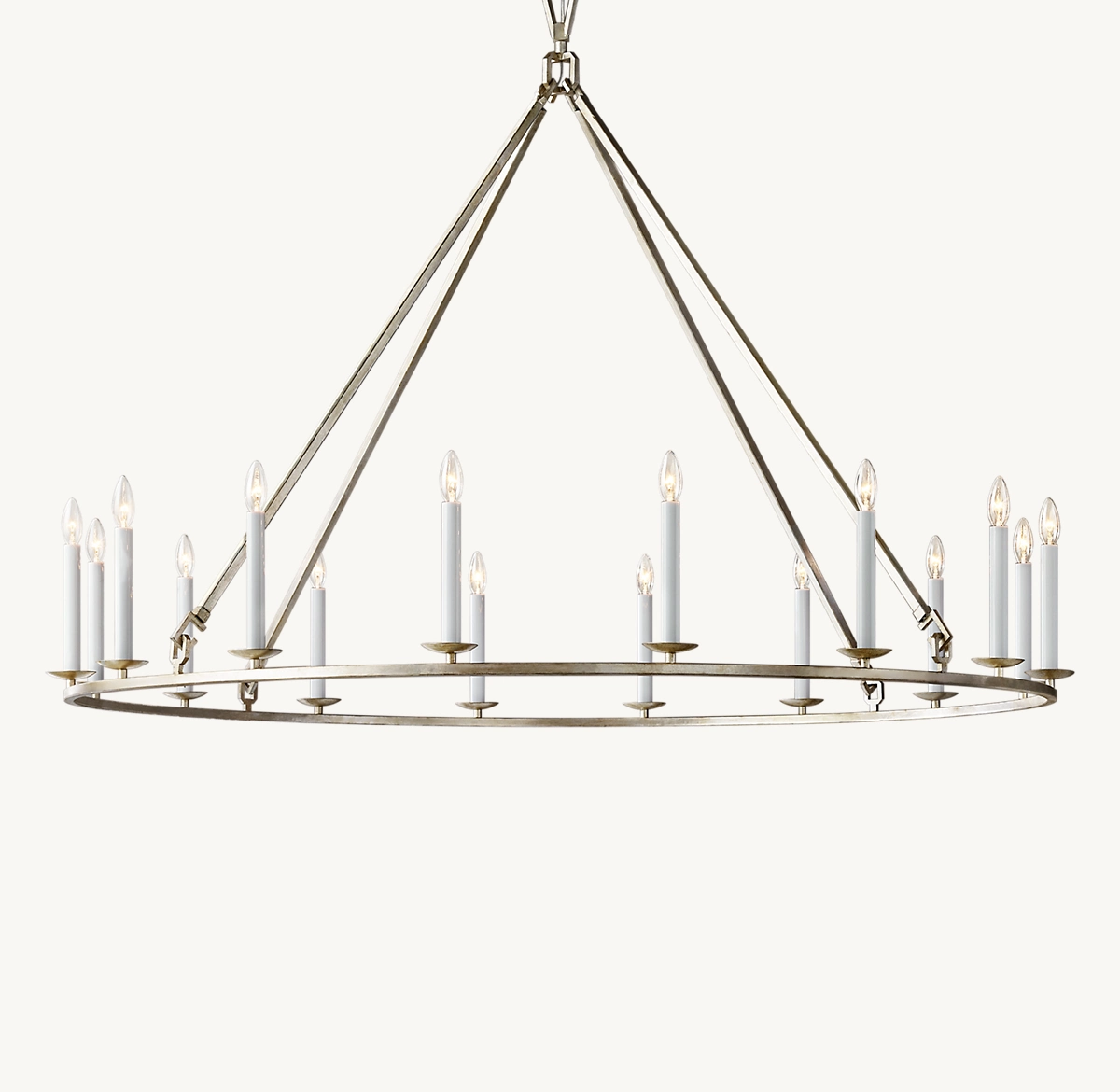 19TH C. ENGLISH OPENWORK ROUND CHANDELIER 60