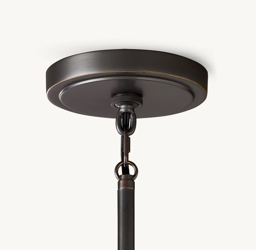 REED WHITE PLEATED BARREL PENDANT - Image 2