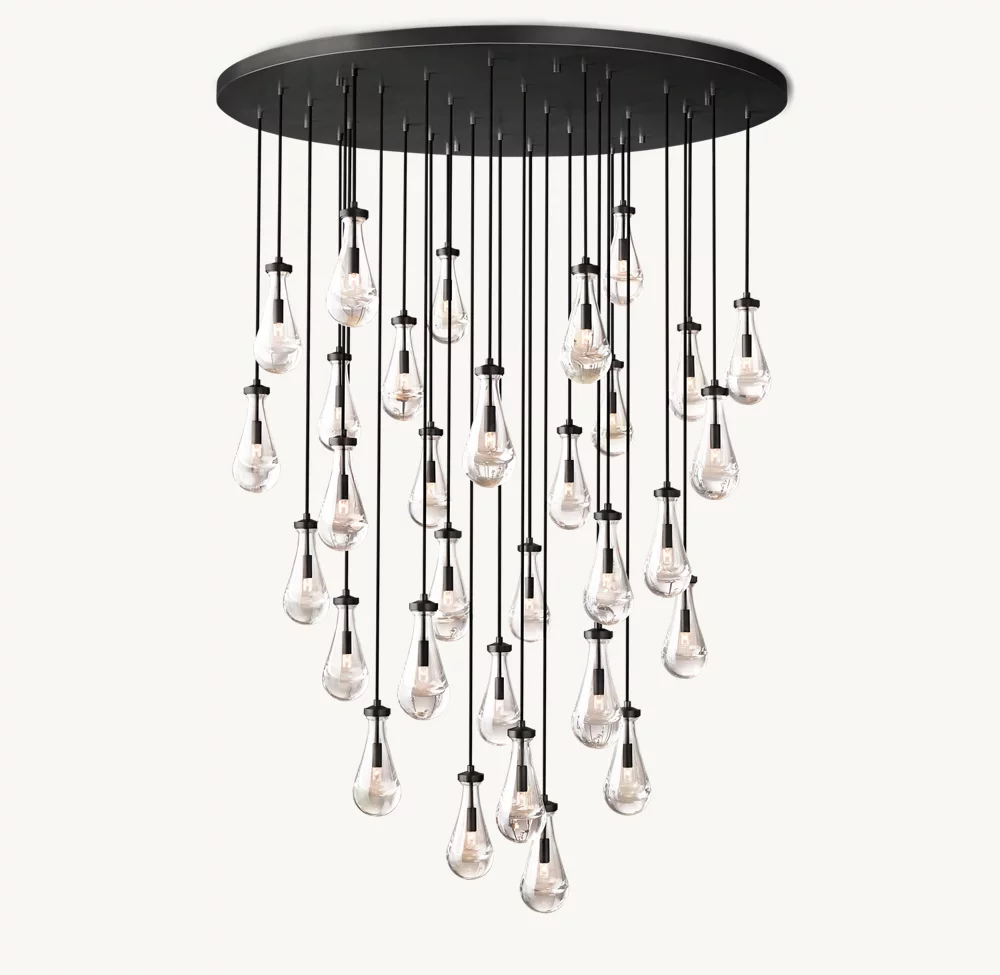 RAIN ROUND CHANDELIER 60