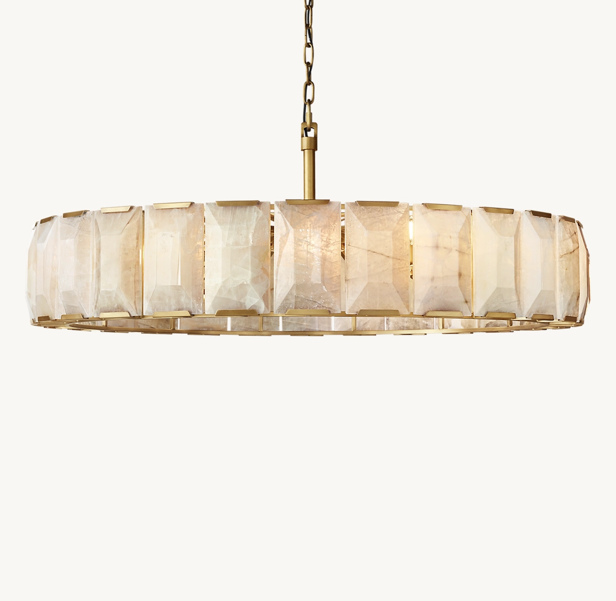 HARLOW CALCITE ROUND CHANDELIER 60