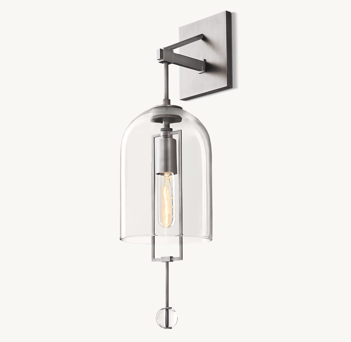 FULCRUM SCONCE - Satin Nickel