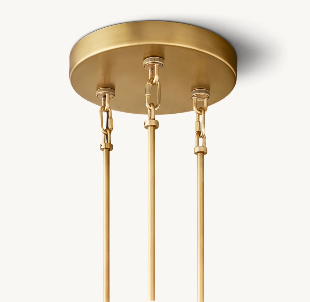 SIRENE SMOKE GLASS ROUND CHANDELIER 52