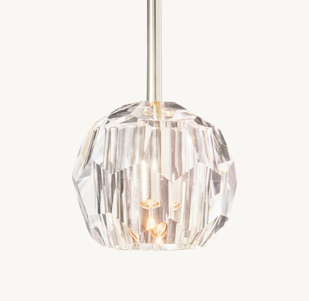 BOULE DE CRISTAL CLEAR GLASS ROD PENDANT - Image 3