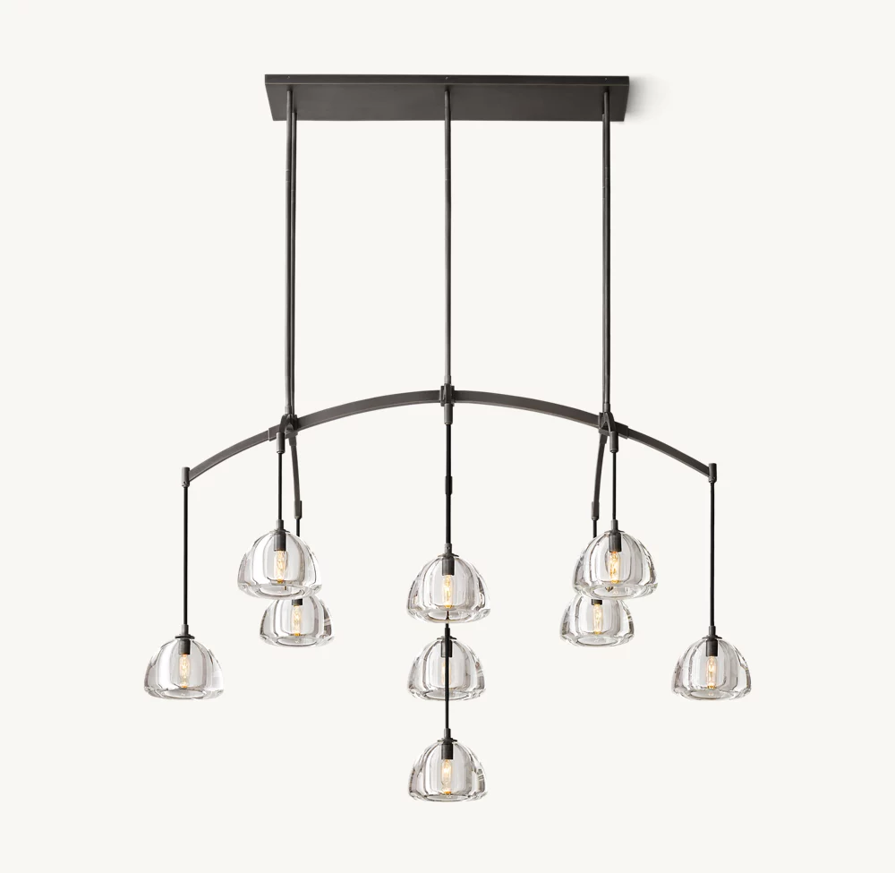 HEMISPHERE LINEAR CHANDELIER 54