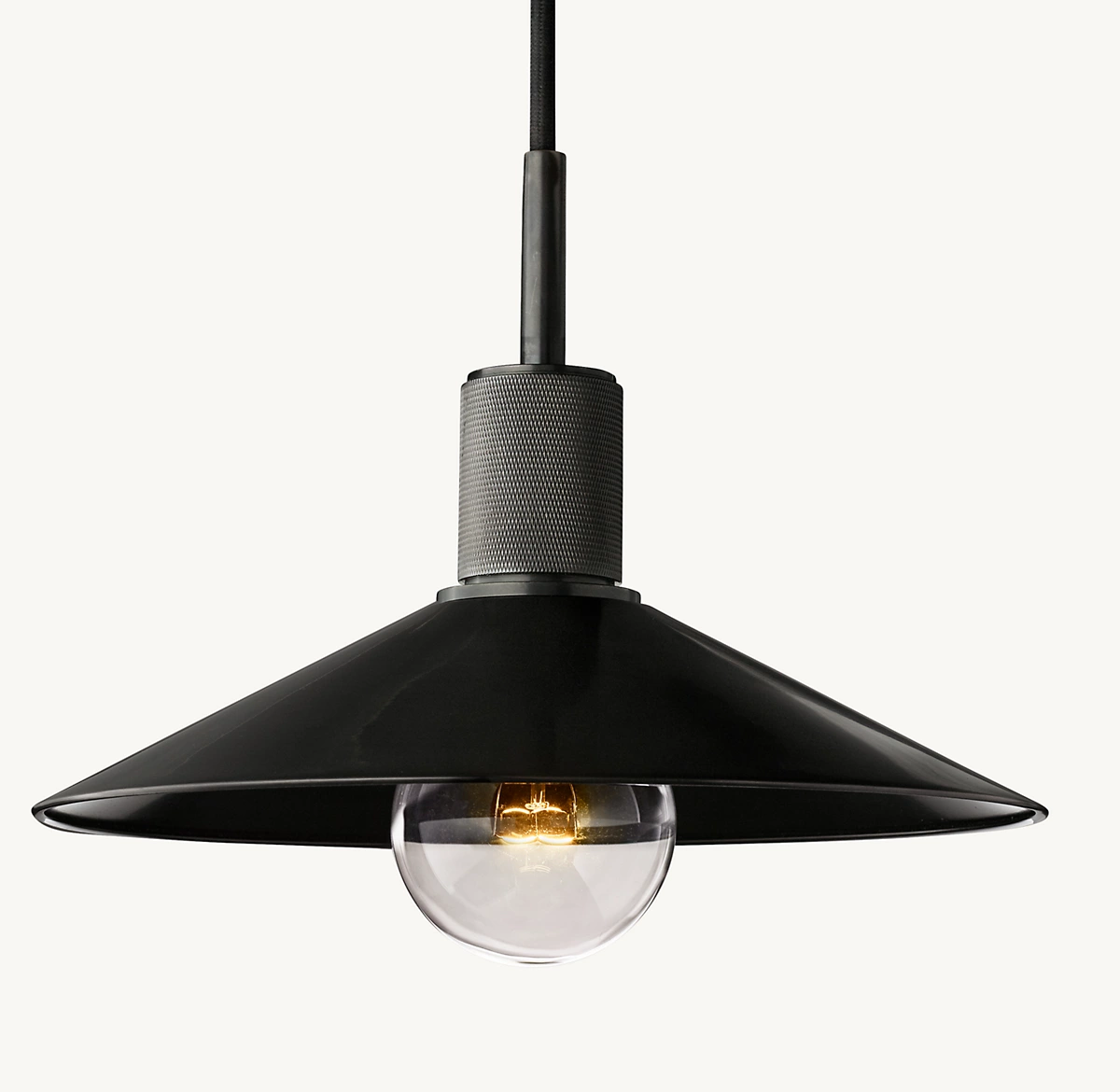 UTILITAIRE METAL SLOPE SHADE PENDANT - Bronze