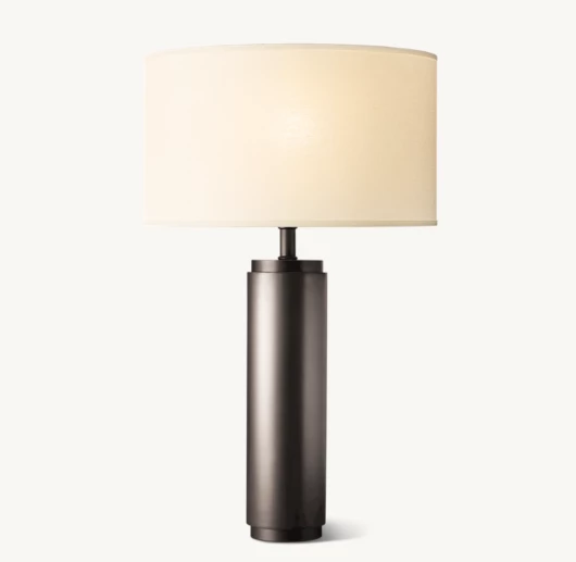 CYLINDRICAL COLUMN TABLE LAMP
