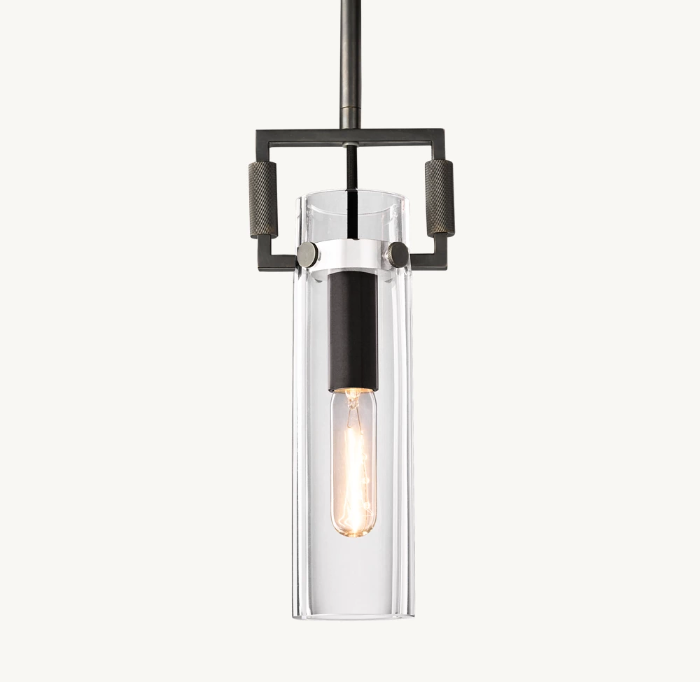 MACHINIST GLASS CYLINDER PENDANT - Image 5