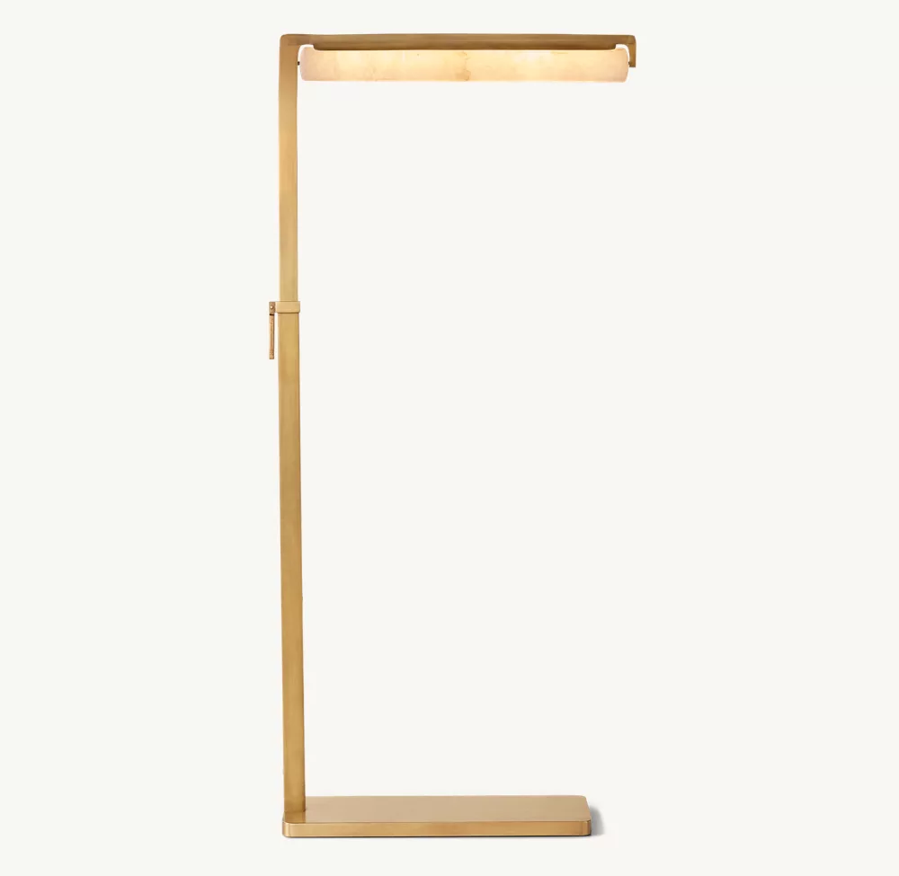 Audubon Alabaster Task Floor Lamp