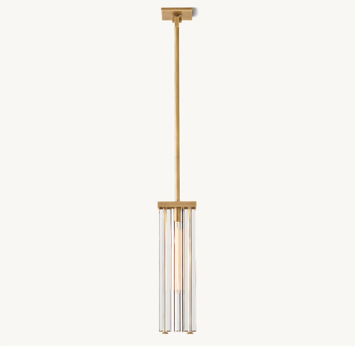 SAVILE SQUARE PENDANT - Lacquered Burnished Brass