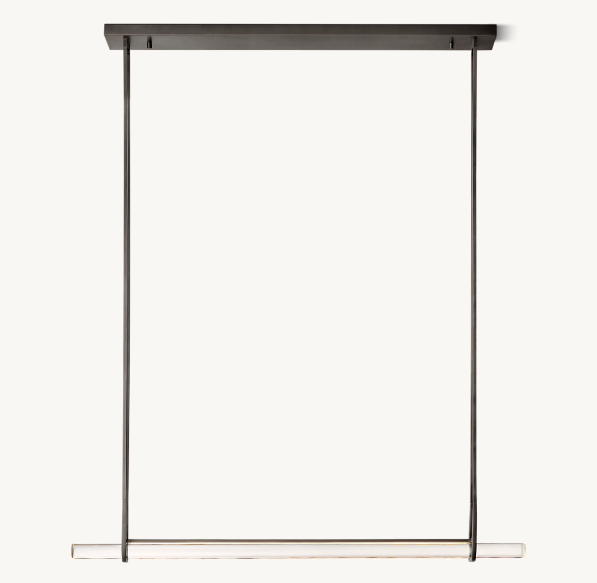 Audubon Single Bar Linear Chandelier 60
