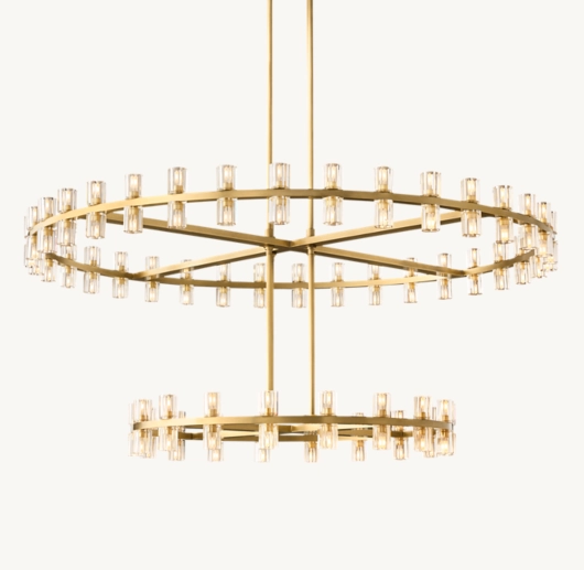 ARCACHON LED ROUND TWO-TIER CHANDELIER 60