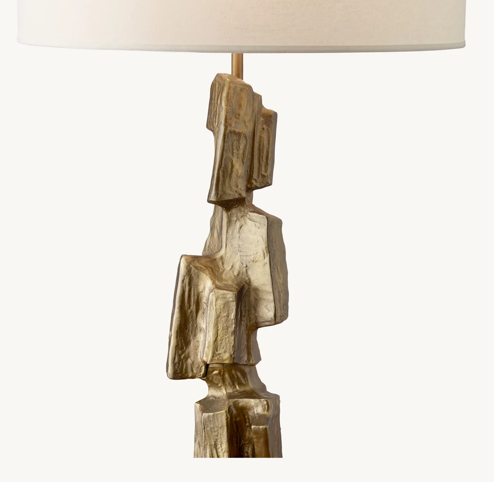 BRUTALIST CUBIST BUFFET LAMP - Image 2