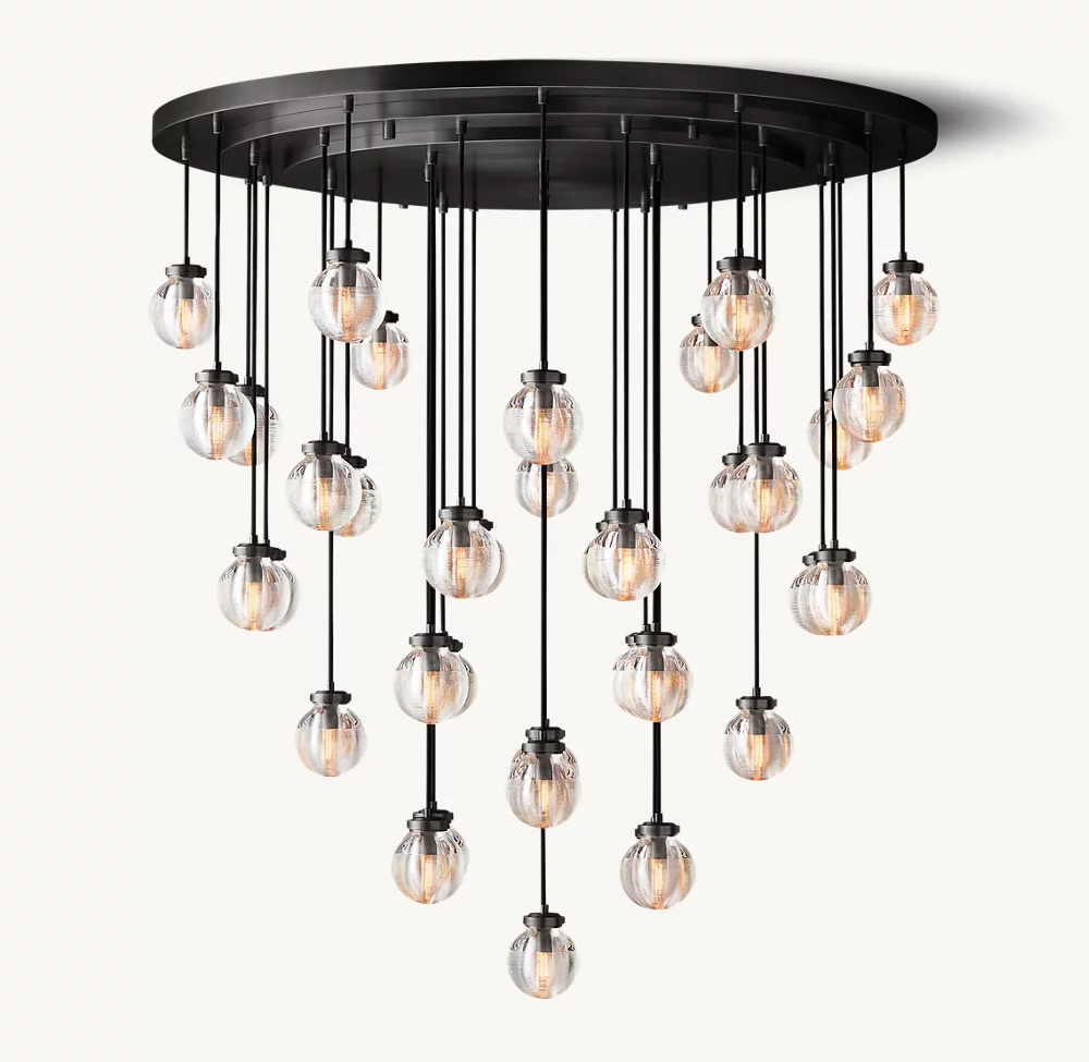 PEARL ROUND CHANDELIER 48
