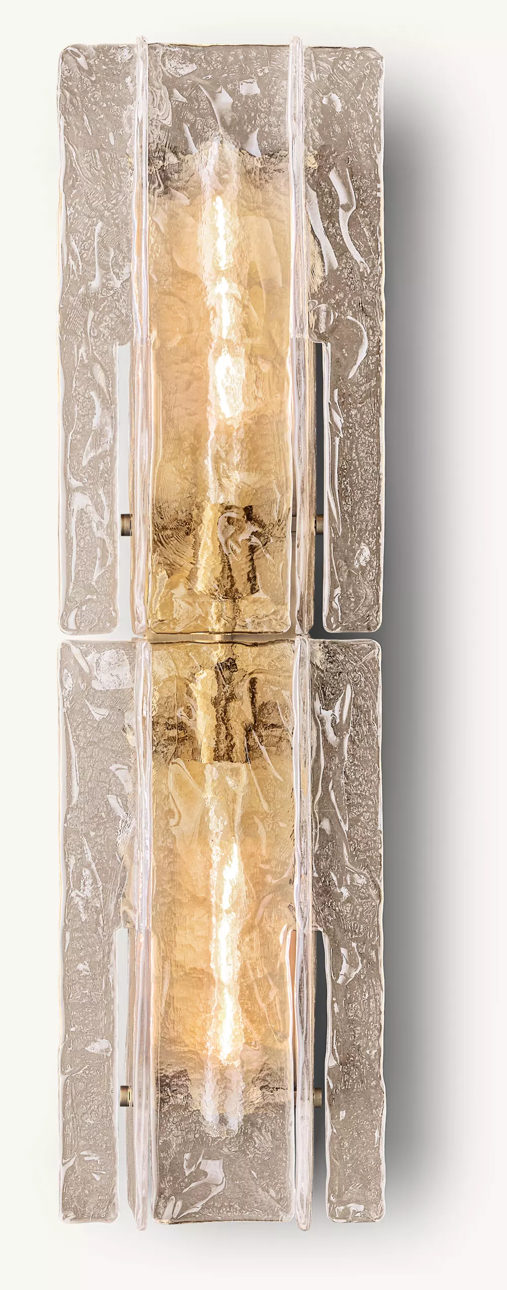 LATTICE SMOKE GLASS SCONCE - Image 2