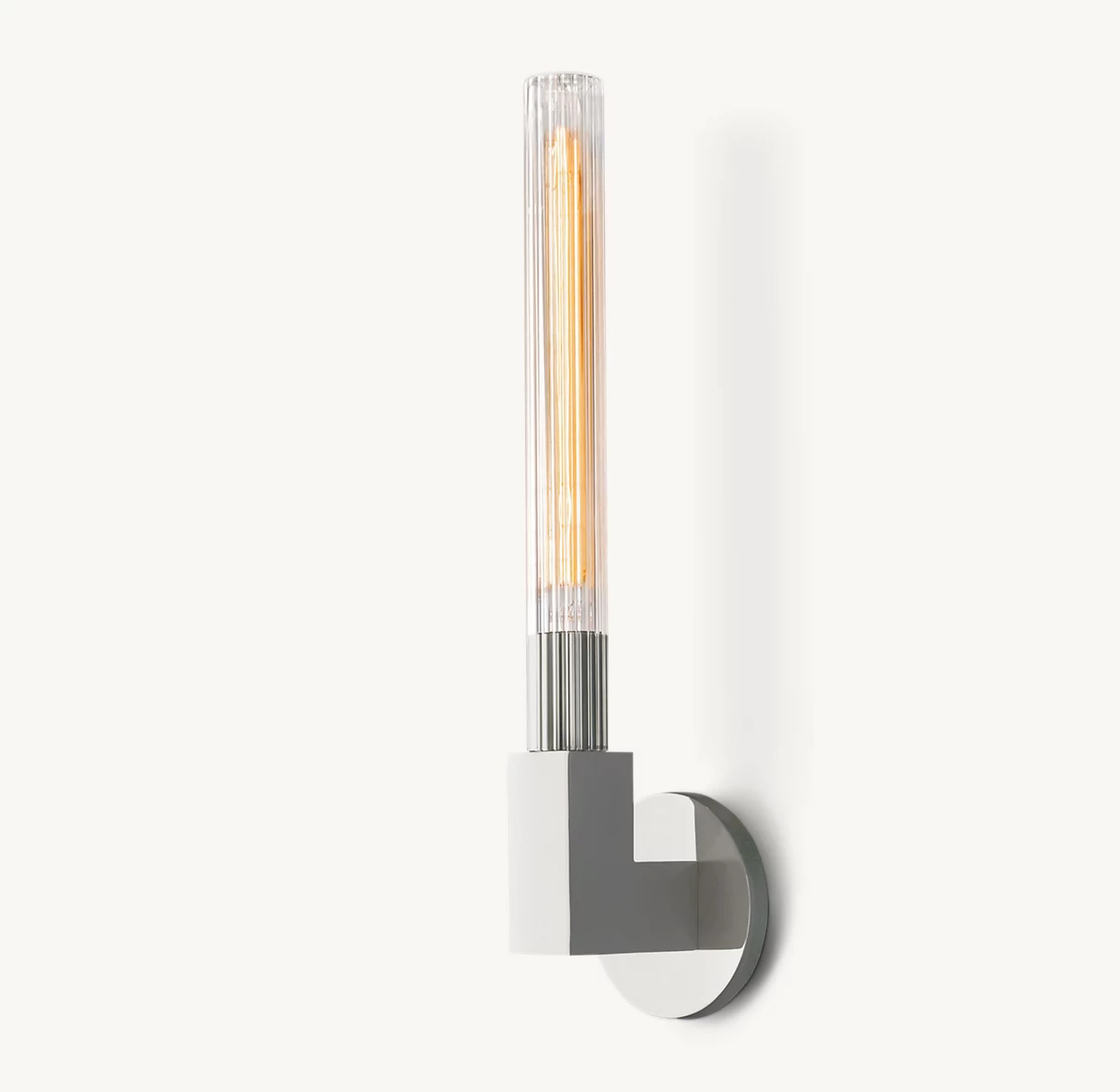 CANNELE OUTDOOR SCONCE - Polished Chrome