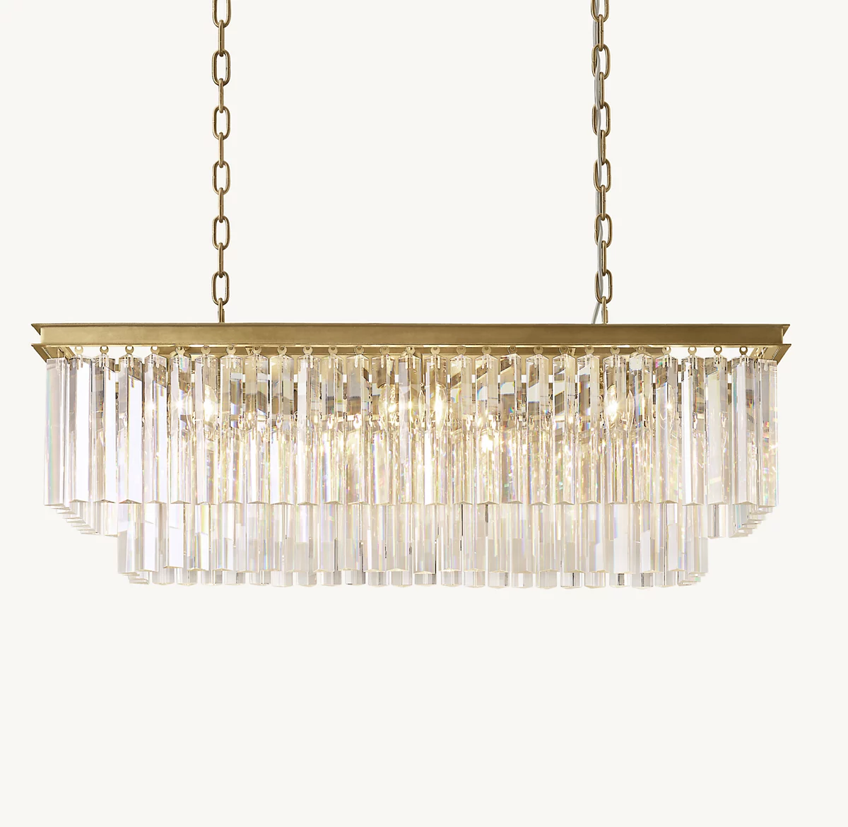 1920S ODEON RECTANGULAR CHANDELIER 40
