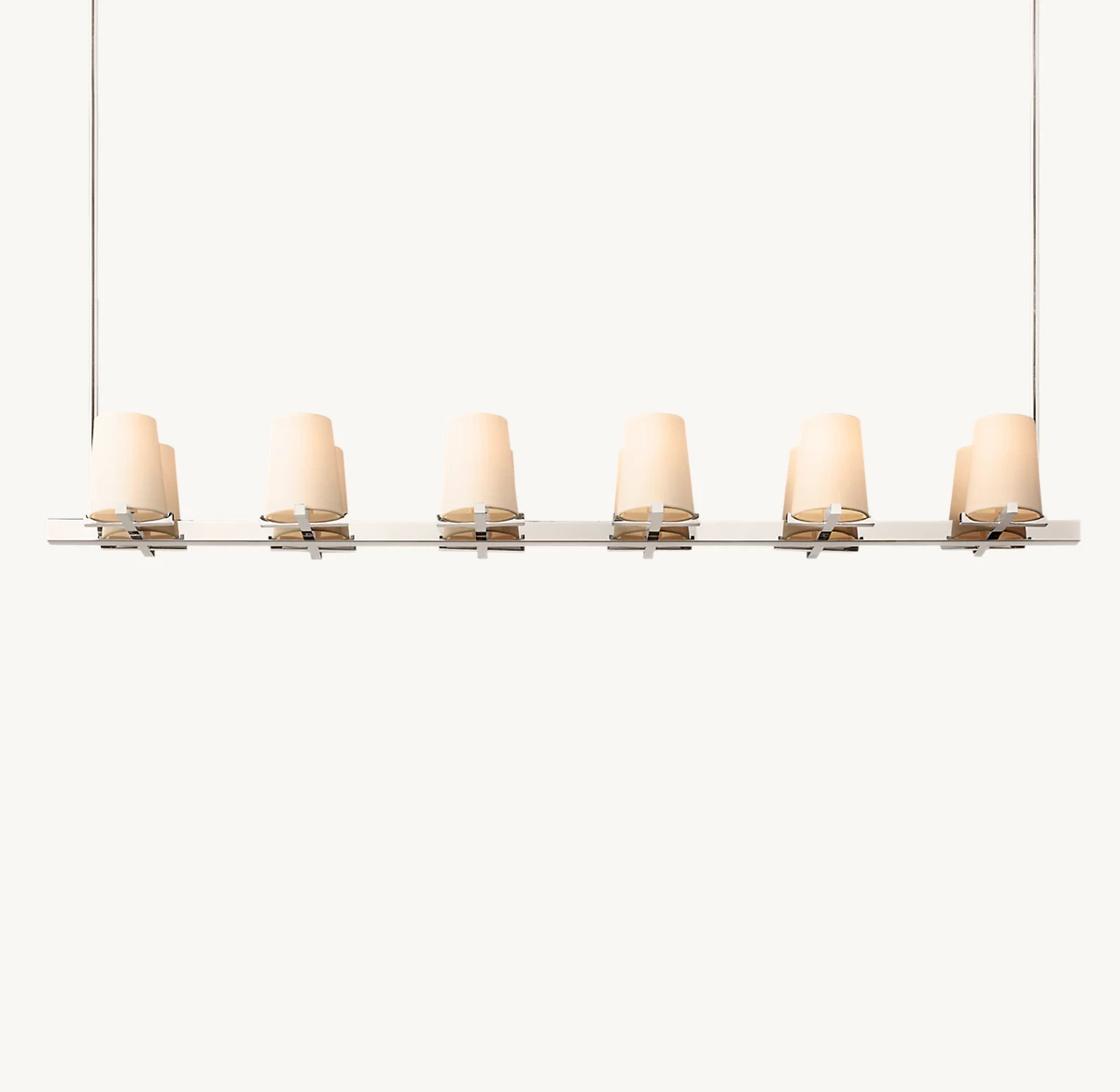 PAUILLAC FABRIC SHADE LINEAR CHANDELIER 60