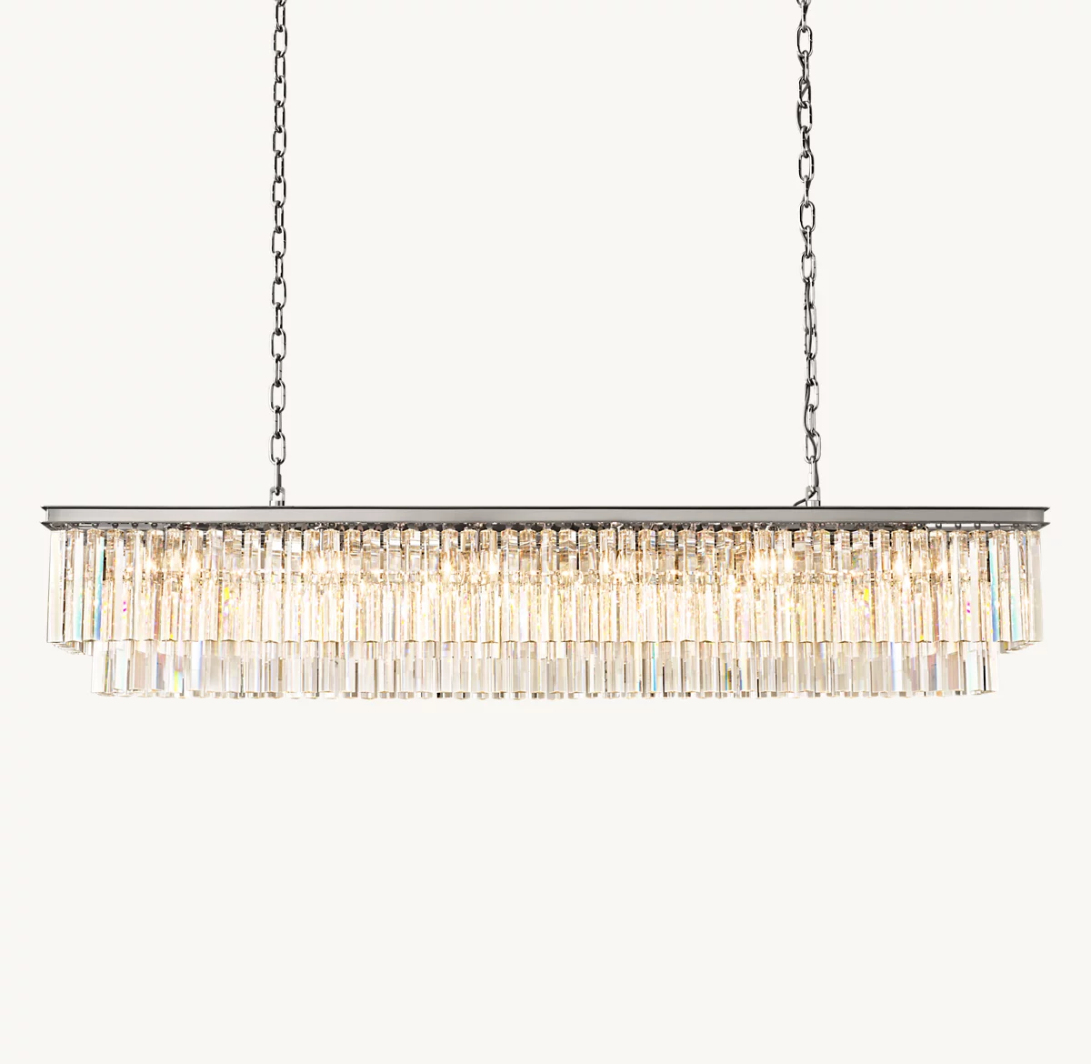 1920S ODEON RECTANGULAR CHANDELIER 72