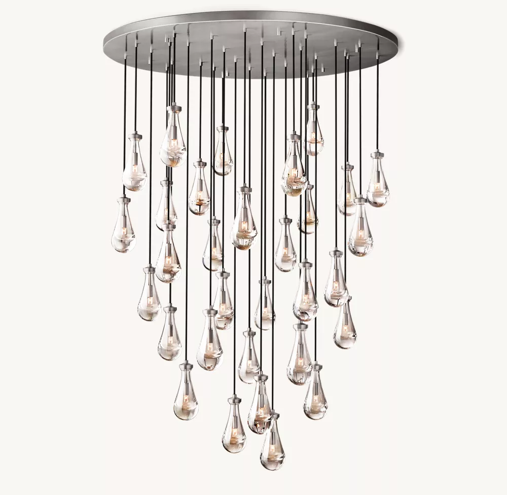 RAIN ROUND CHANDELIER 60