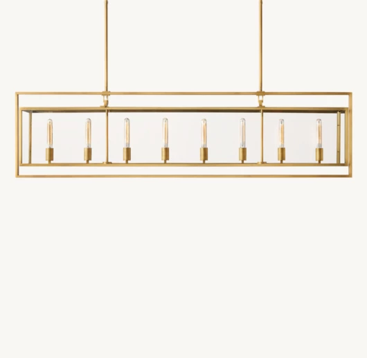 BECKMAN RECTANGULAR CHANDELIER 72