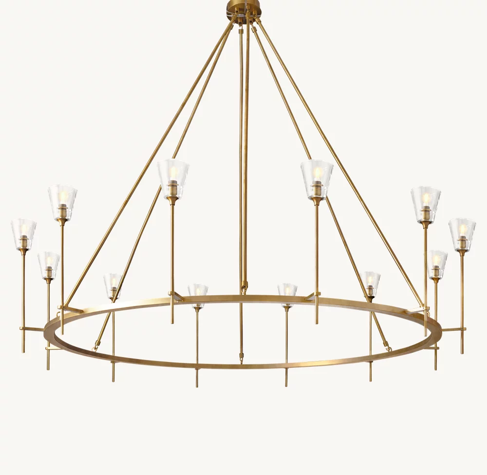 TORCHE DE VERRE ROUND CHANDELIER 70