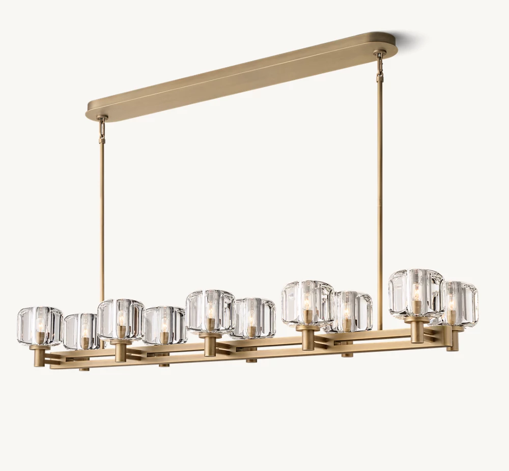 DEMARET DOUBLE LINEAR CHANDELIER 54