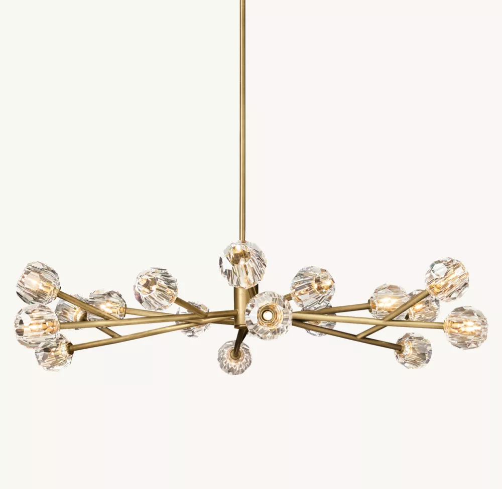 BOULE DE CRISTAL CLEAR GLASS ROUND CHANDELIER 60