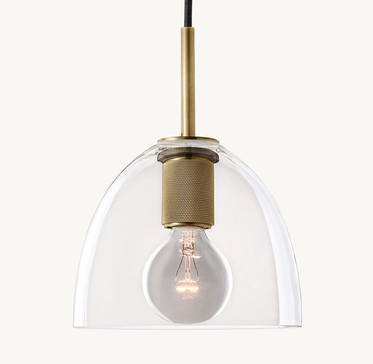 UTILITAIRE CLOCHE SHADE PENDANT - Lacquered Burnished Brass
