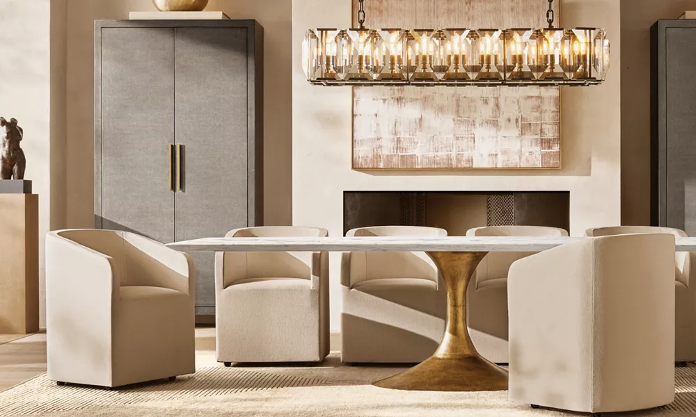 HARLOW CRYSTAL RECTANGULAR CHANDELIER 62