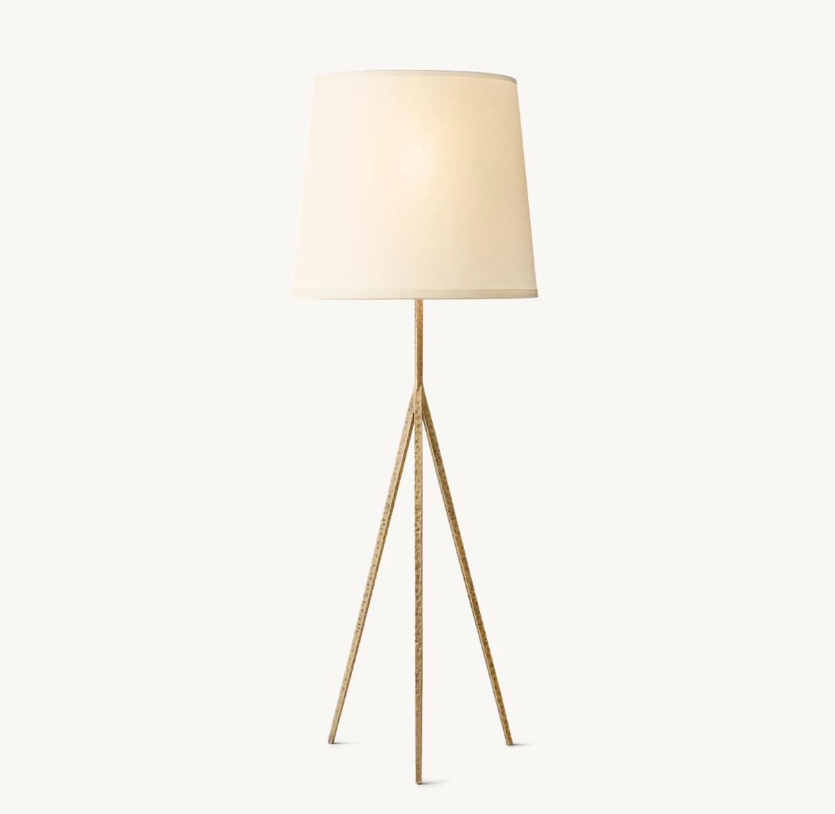 WRIGHT TRIPOD FLOOR LAMP - Hammered Brass