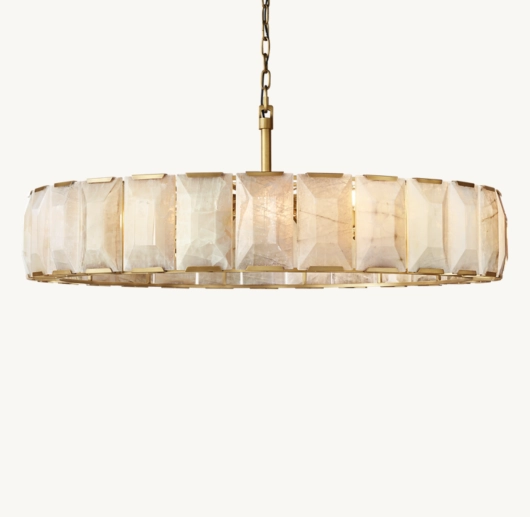 HARLOW CALCITE ROUND CHANDELIER 60