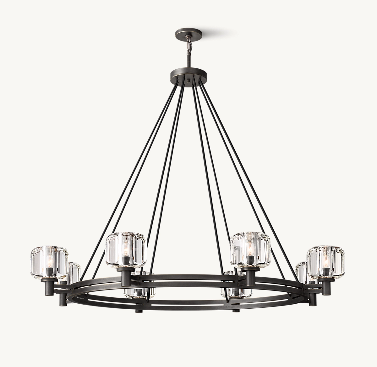 DEMARET ROUND CHANDELIER 48