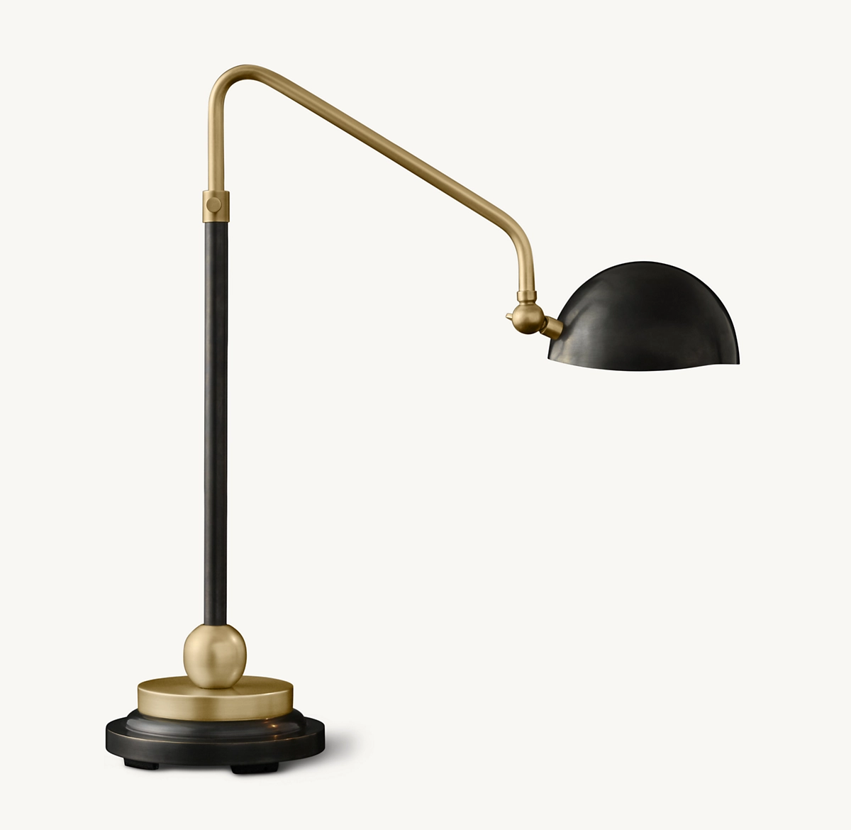 CONVESSI TASK TABLE LAMP - Bronze/ Lacquered Burnished Brass