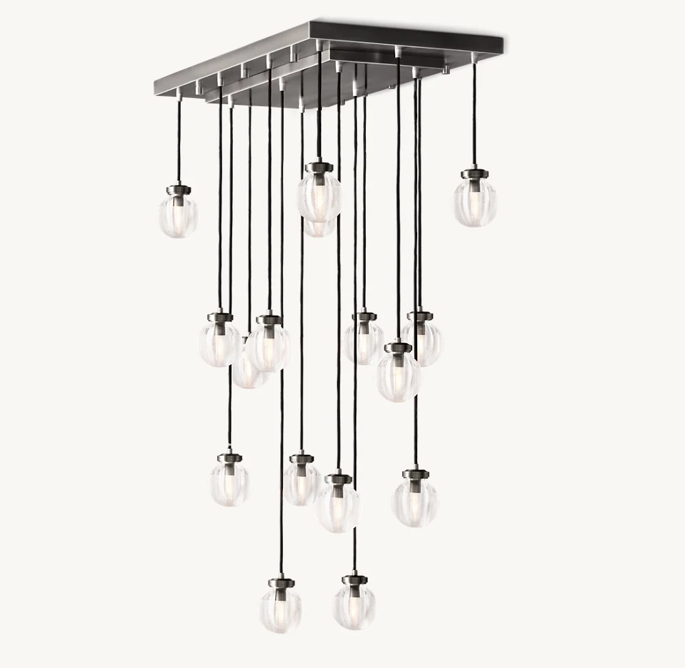 PEARL RECTANGULAR CHANDELIER 36