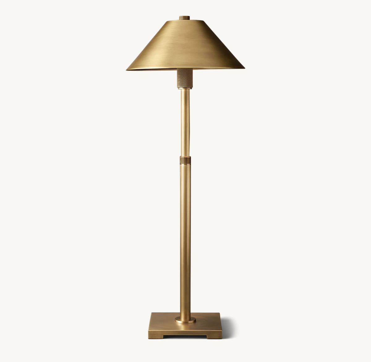 UTILITAIRE METAL SHADE TABLE LAMP - Lacquered Burnished Brass