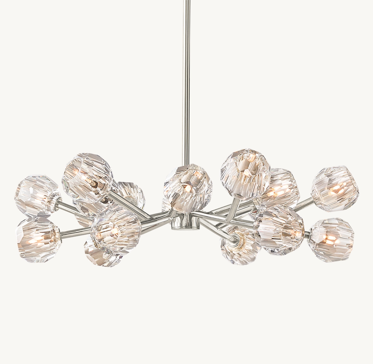 BOULE DE CRISTAL CLEAR GLASS ROUND CHANDELIER 36