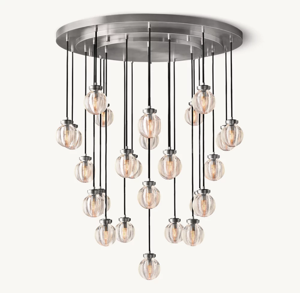 PEARL ROUND CHANDELIER 38