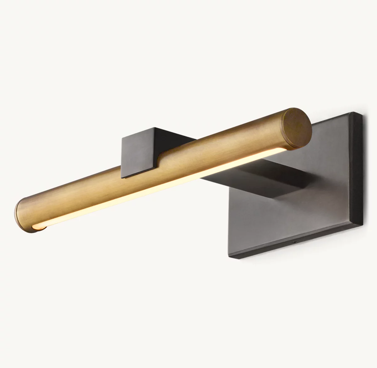 VELA ROUND PICTURE LIGHT - Bronze/ Lacquered Burnished Brass