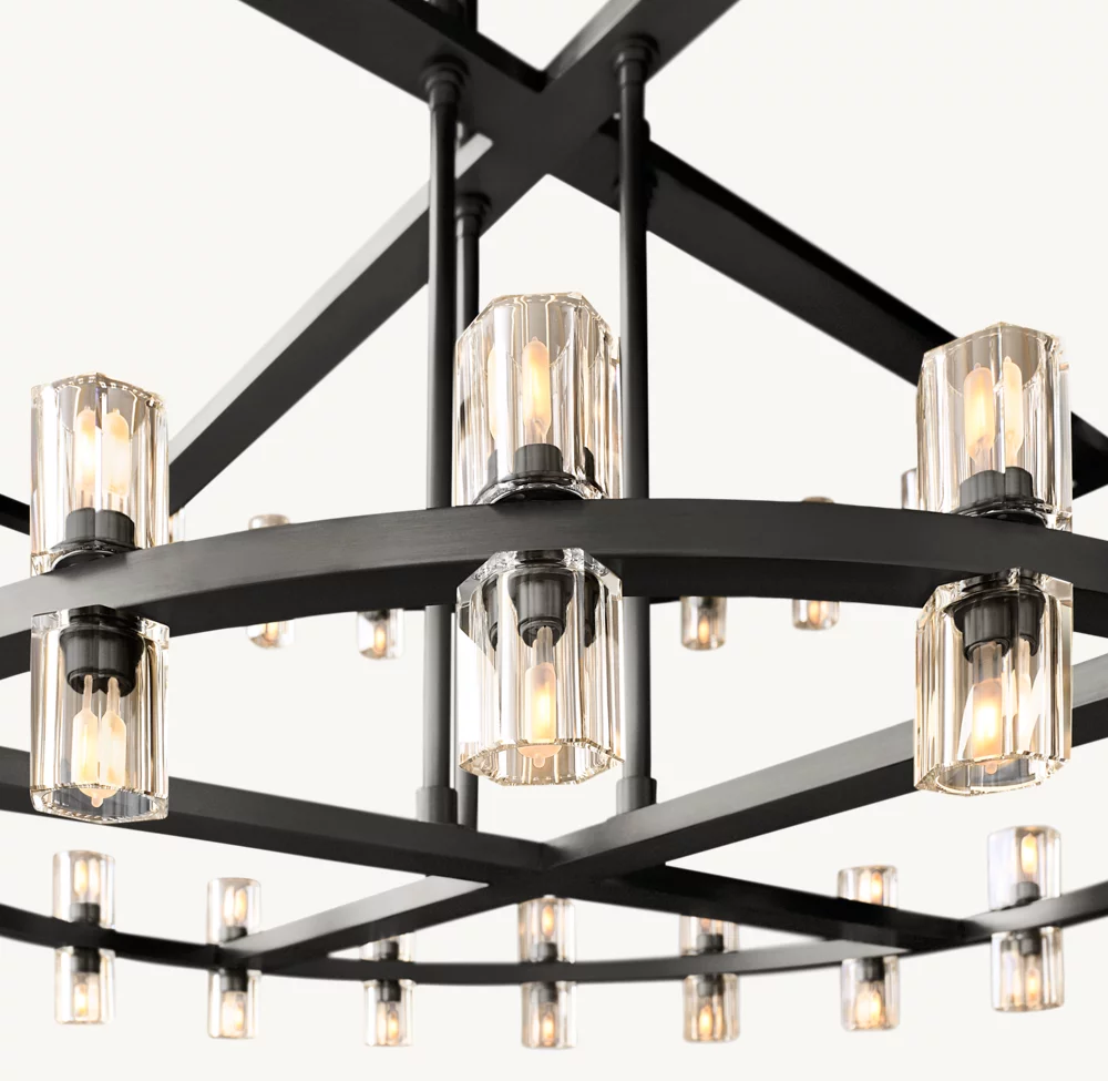 ARCACHON LED ROUND TWO-TIER CHANDELIER 60