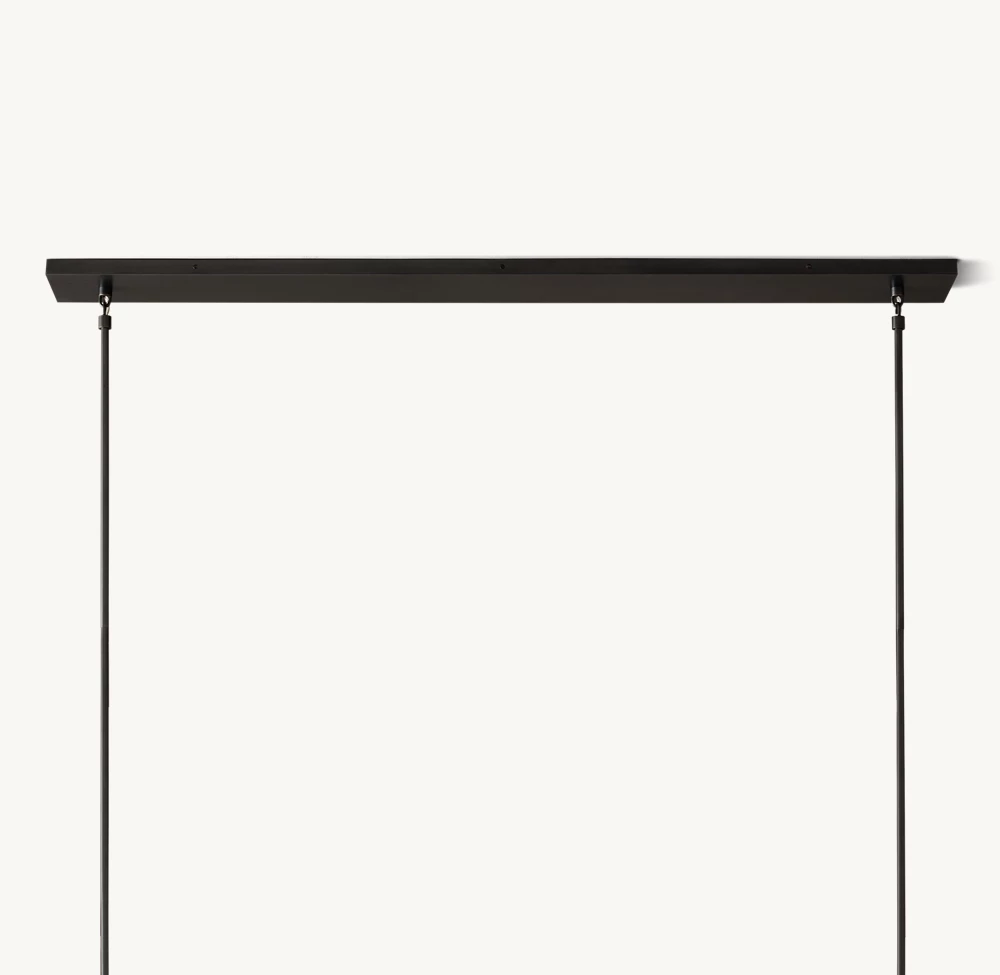 BOULE DE CRISTAL CLEAR GLASS LINEAR CHANDELIER 48