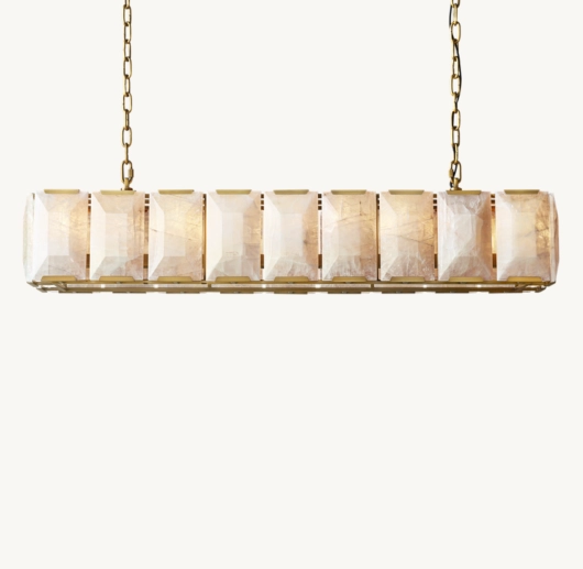 HARLOW CALCITE RECTANGULAR CHANDELIER 62