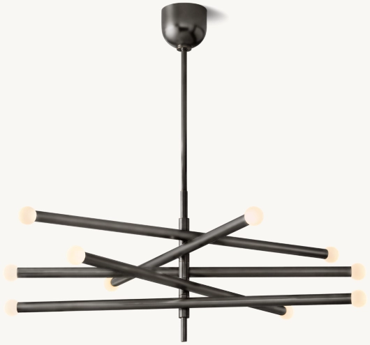 ROUSSEAU 10-LIGHT MOBILE ORB CHANDELIER