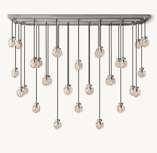 PEARL RECTANGULAR CHANDELIER 72