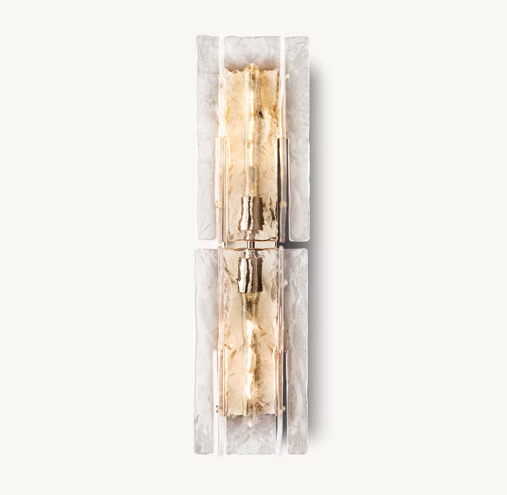LATTICE CLEAR GLASS SCONCE - Image 10