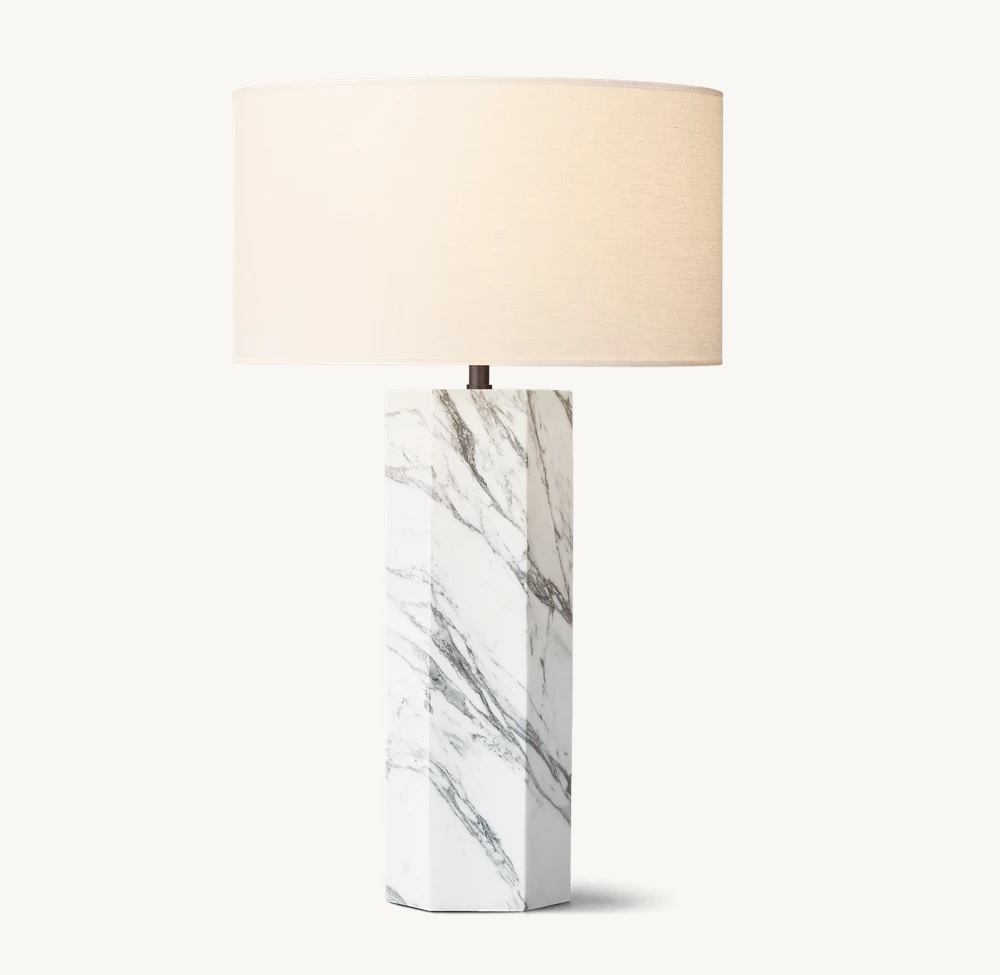 Sarezzo Hexagonal Table Lamp
