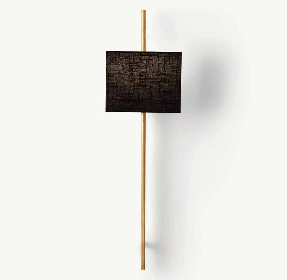 VELA OCTAGONAL BAR SCONCE - RECTANGULAR SHADE - Image 1