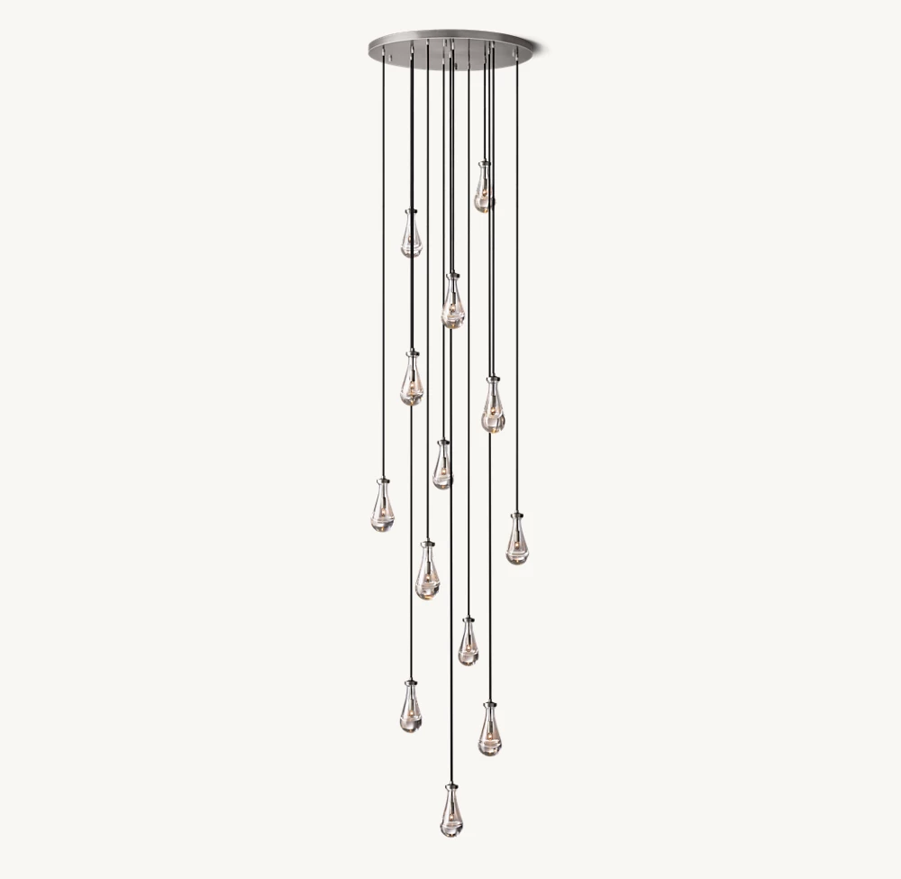 RAIN ROUND CHANDELIER 36