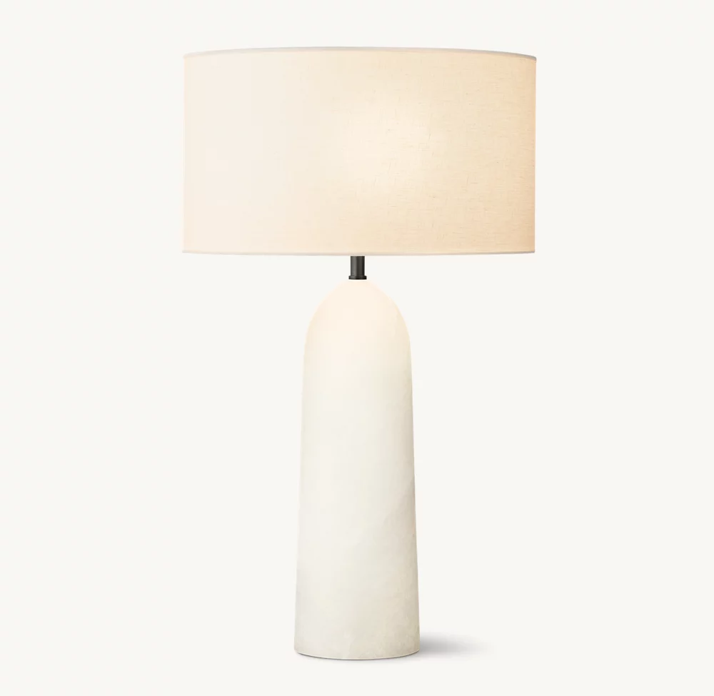SAREZZO STONE TAPERED TABLE LAMP - Image 1